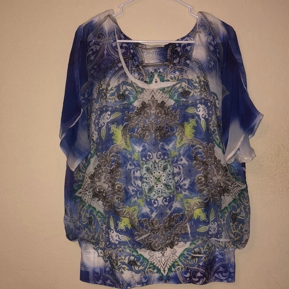Maurices Multicolor Patterned Blouse